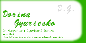 dorina gyuricsko business card