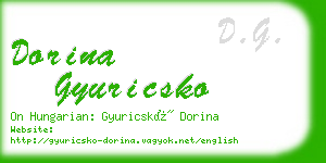 dorina gyuricsko business card